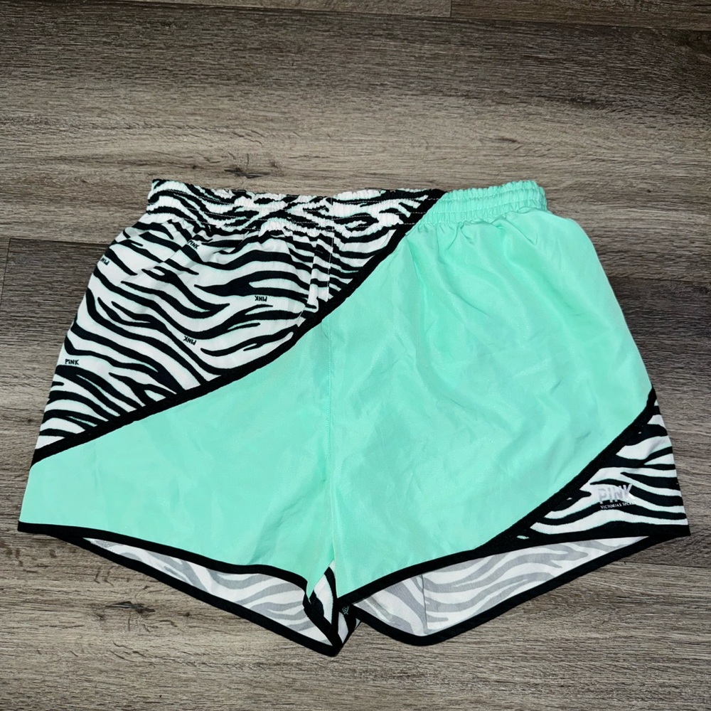 Pink running shorts
